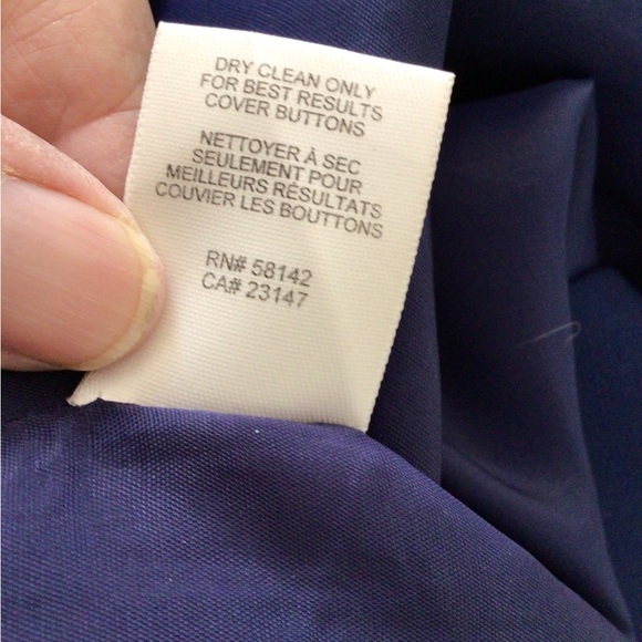 Classic  Talbots Navy bluee dress Size 8 - Picture 3 of 13